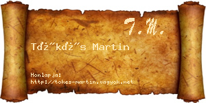 Tőkés Martin névjegykártya
